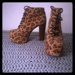 Leopard Print Booties